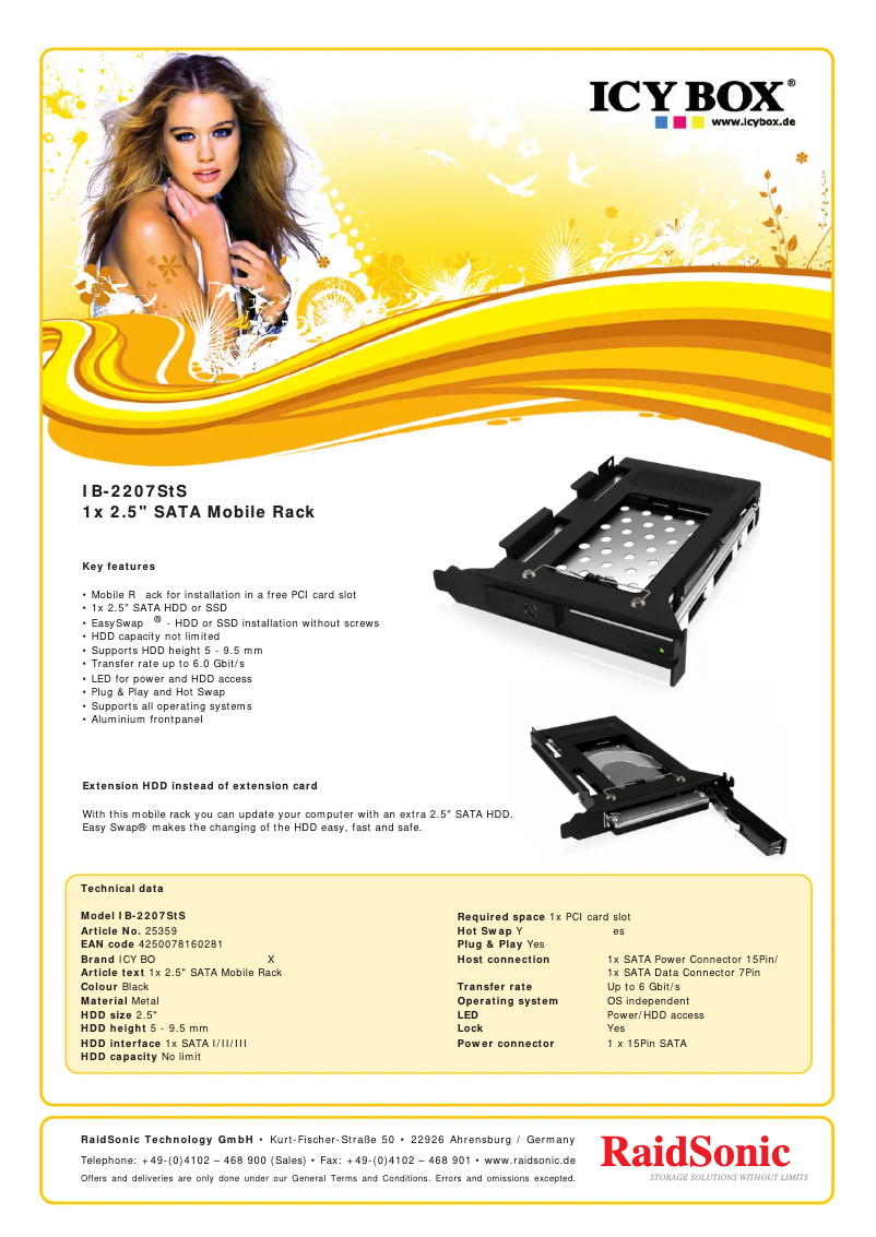 First page image of the manual for IB-2207StS