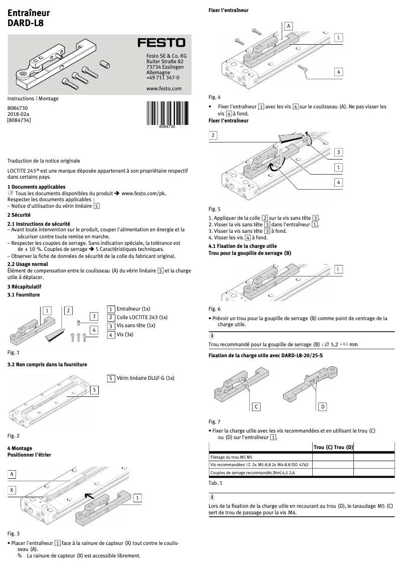 First page image of the manual for DARD-L8-32-S