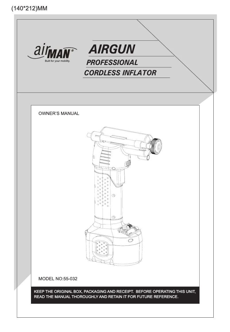 First page image of the manual for 55-032-011
