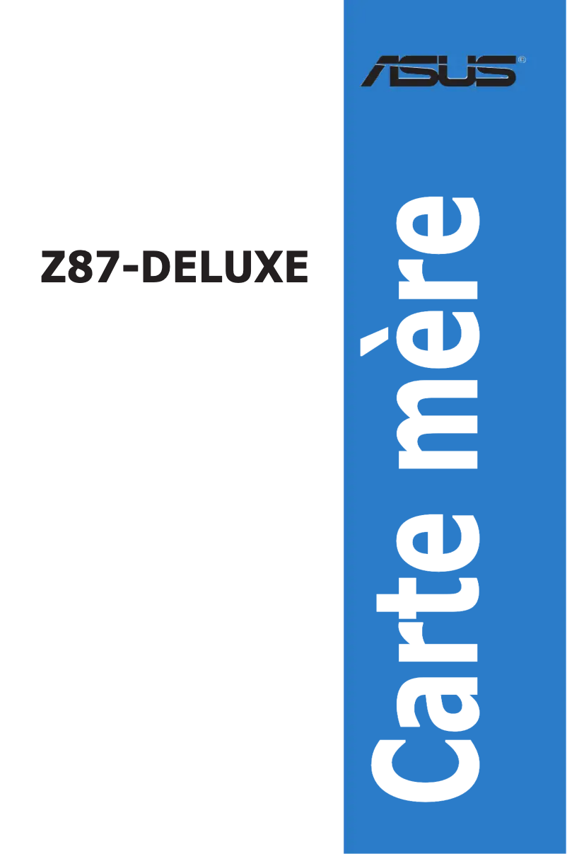 First page image of the manual for Z87-DELUXE