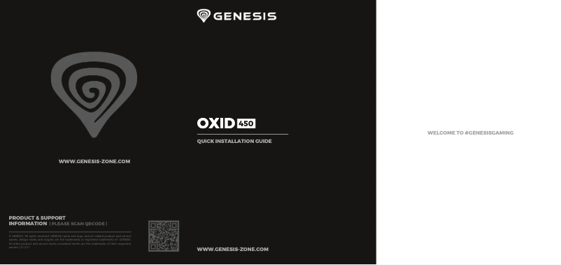 First page image of the manual for Oxid 450