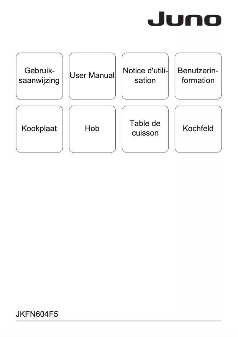 Page 1 of the manual User Manual Juno JKFN604F5