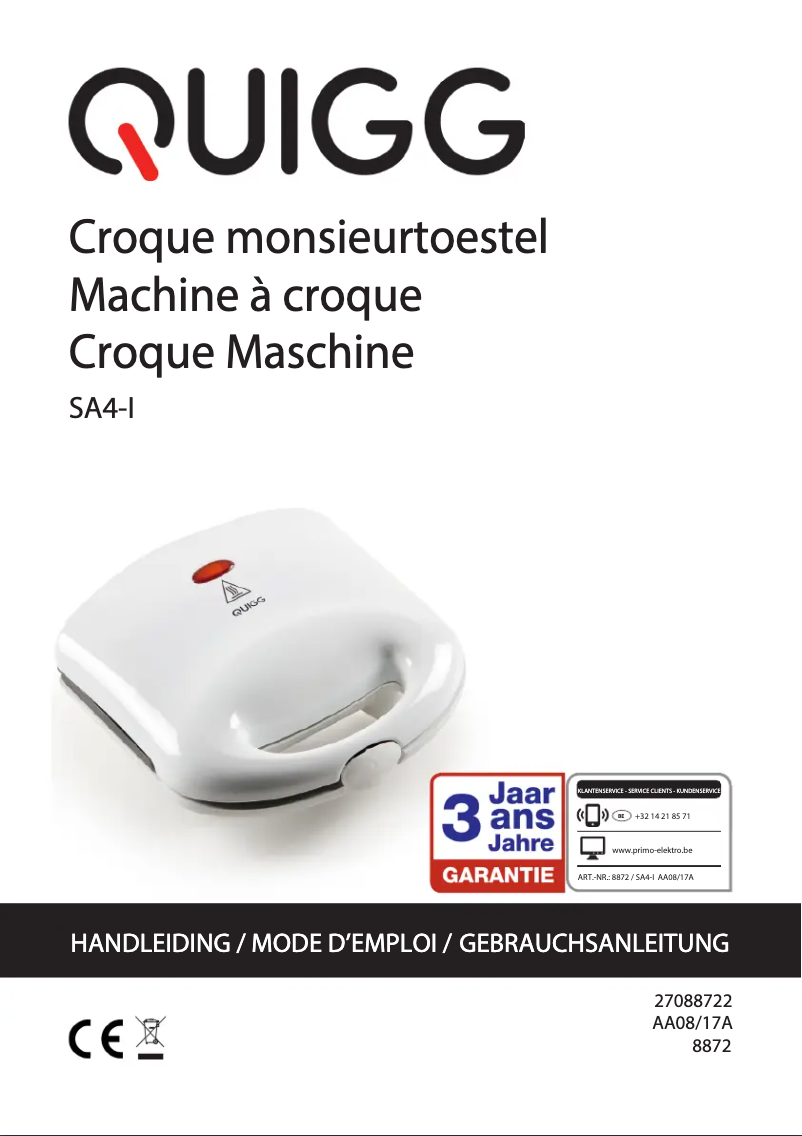 Page 1 of the manual User Manual Primo SA4