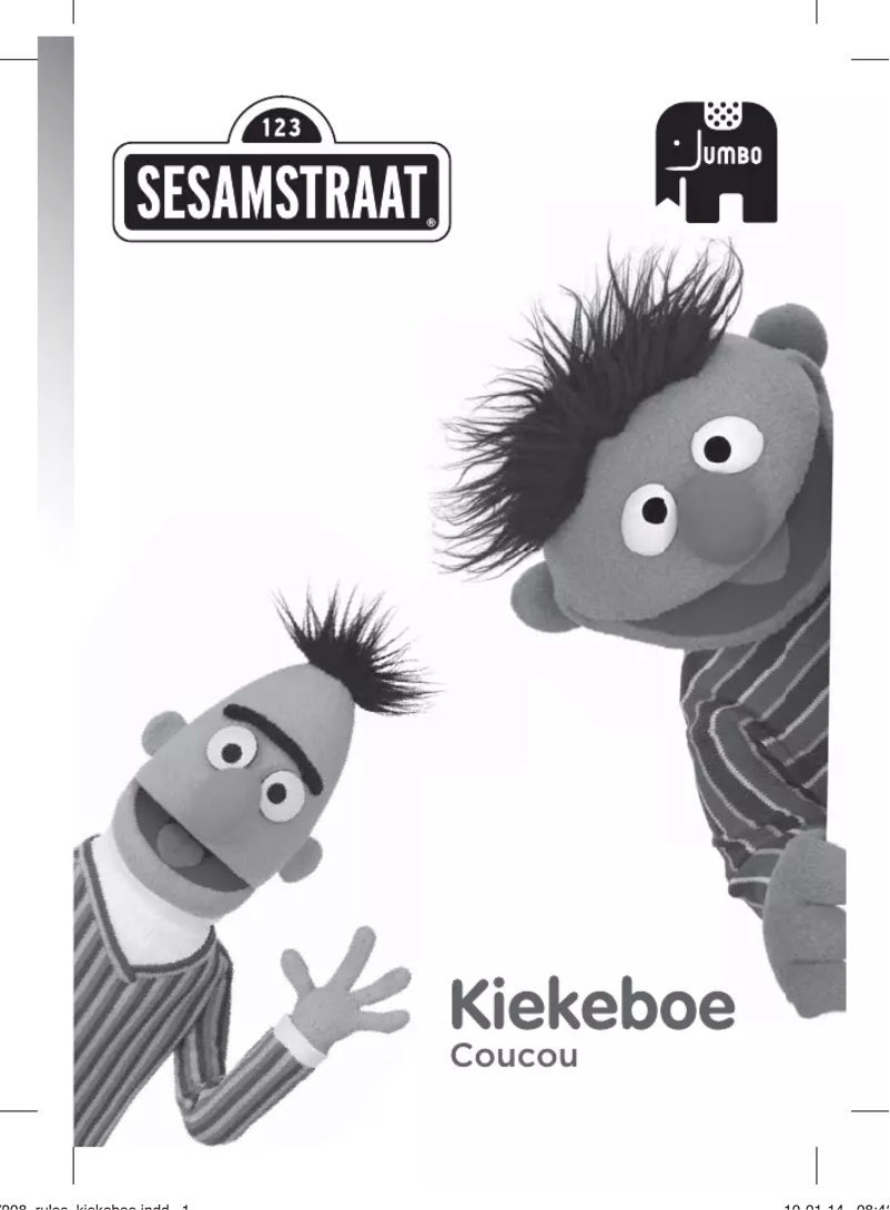 First page image of the manual for Sesamstraat Kiekeboe