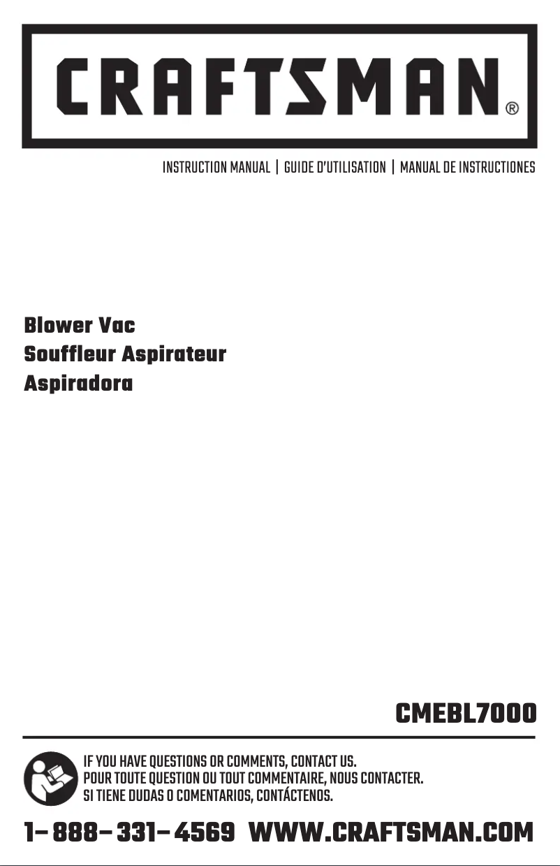 First page image of the manual for CMEBL700