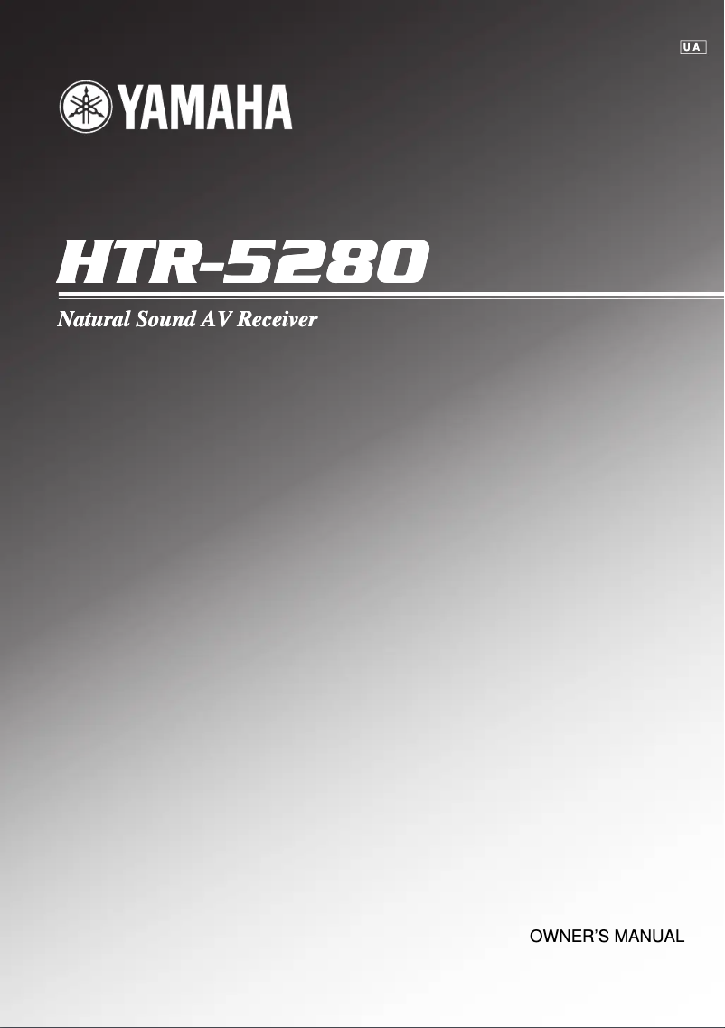First page image of the manual for HTR-5280