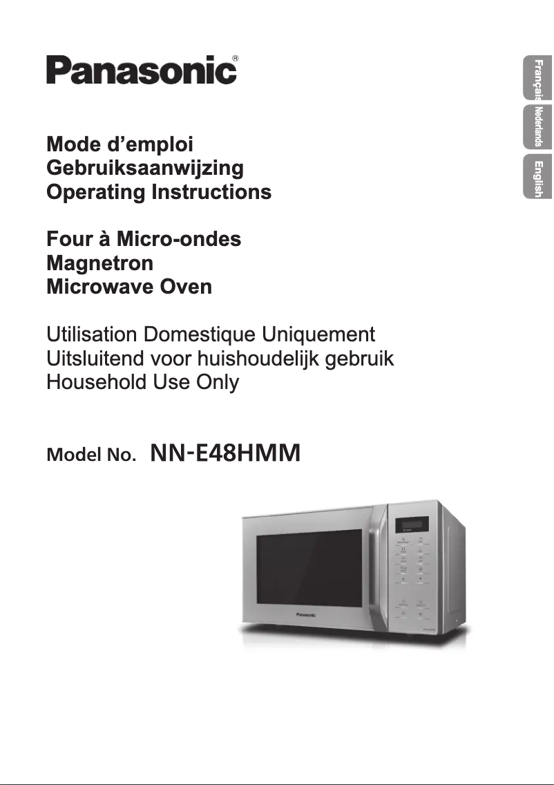 Page 1 of the manual User Manual Panasonic NN-E48HMM