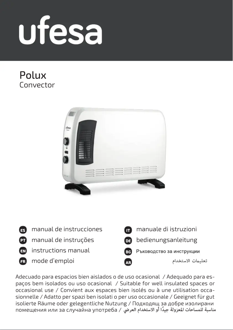 Page 1 of the manual User Manual Ufesa Polux