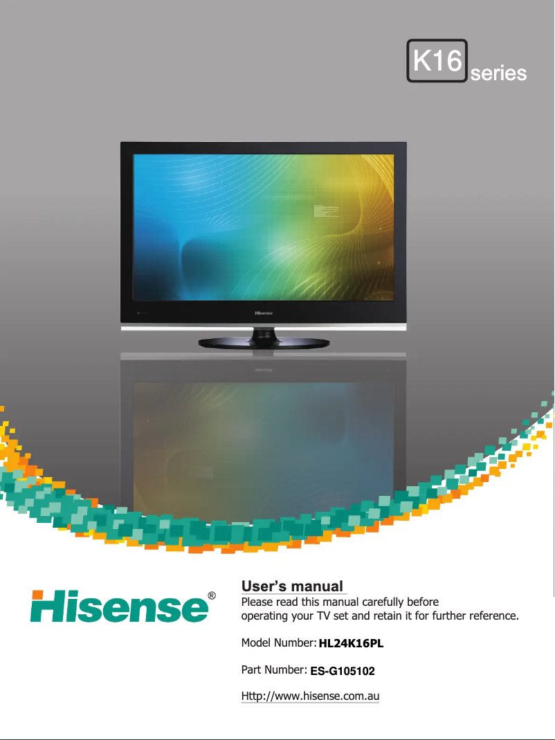 Page 1 of the manual User Manual Hisense HL24K16PL