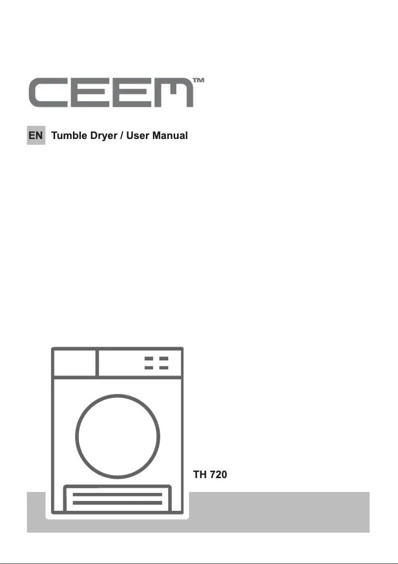 Page 1 of the manual User Manual CEEM TH 720