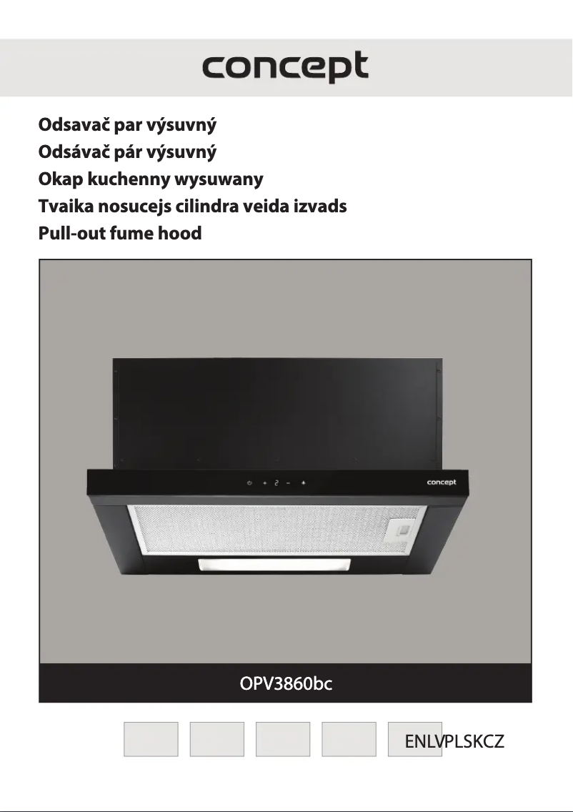 Page 1 of the manual User Manual Concept OPV3860BC