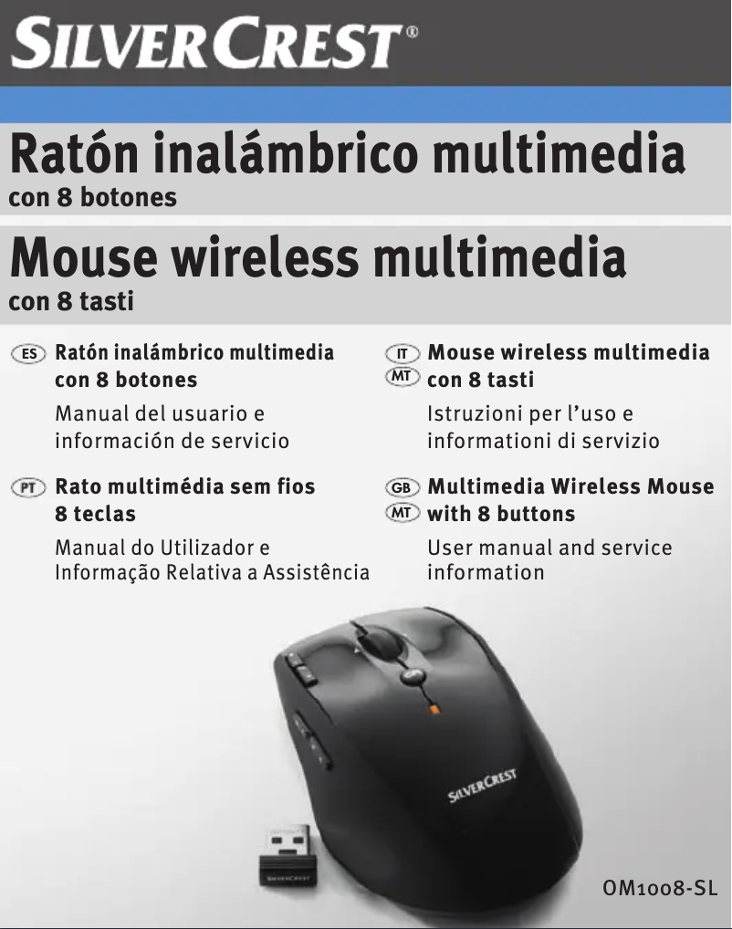 First page image of the manual for OM1008-SL