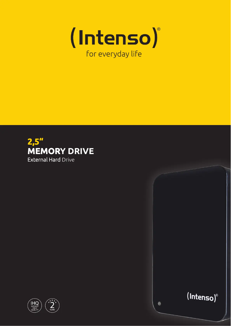 First page image of the manual for 2.5 Memory Drive