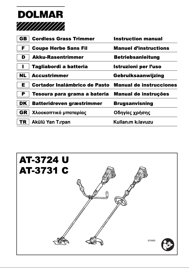 Page 1 of the manual User Manual Dolmar AT3731CXE3