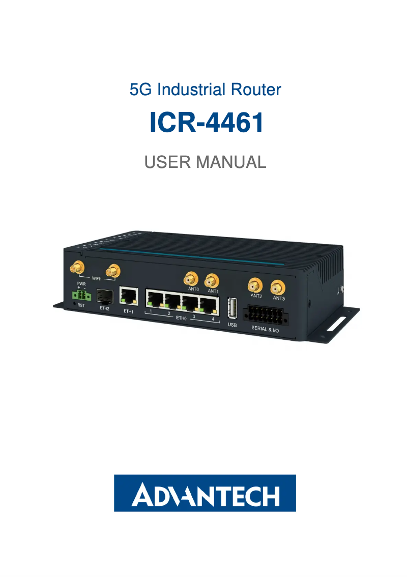 First page image of the manual for ICR-4401WS
