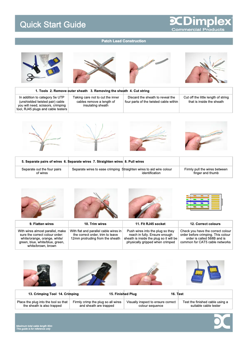 Page 1 of the manual User Manual Dimplex CAB20ER