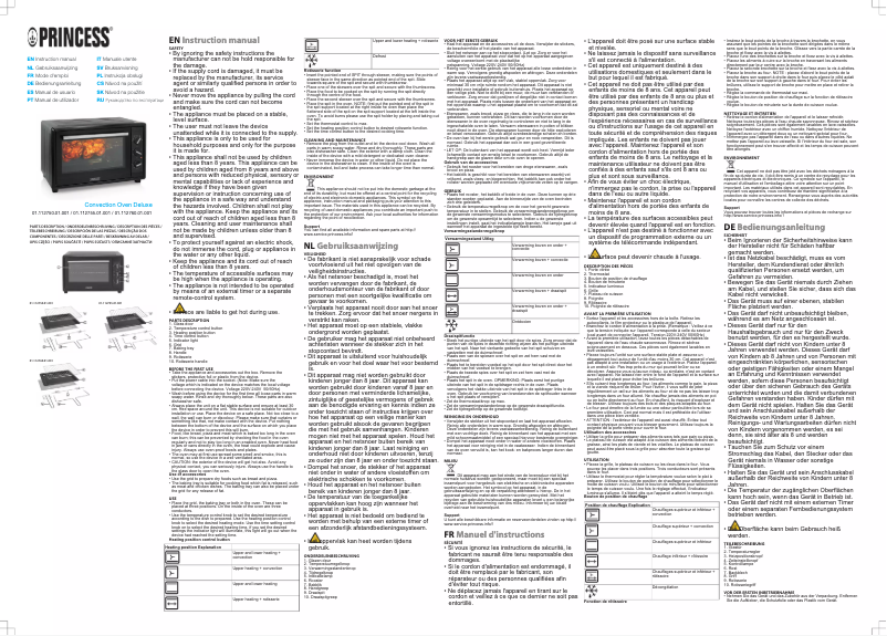 Page 1 of the manual User Manual Princess Convection Oven Deluxe 112755