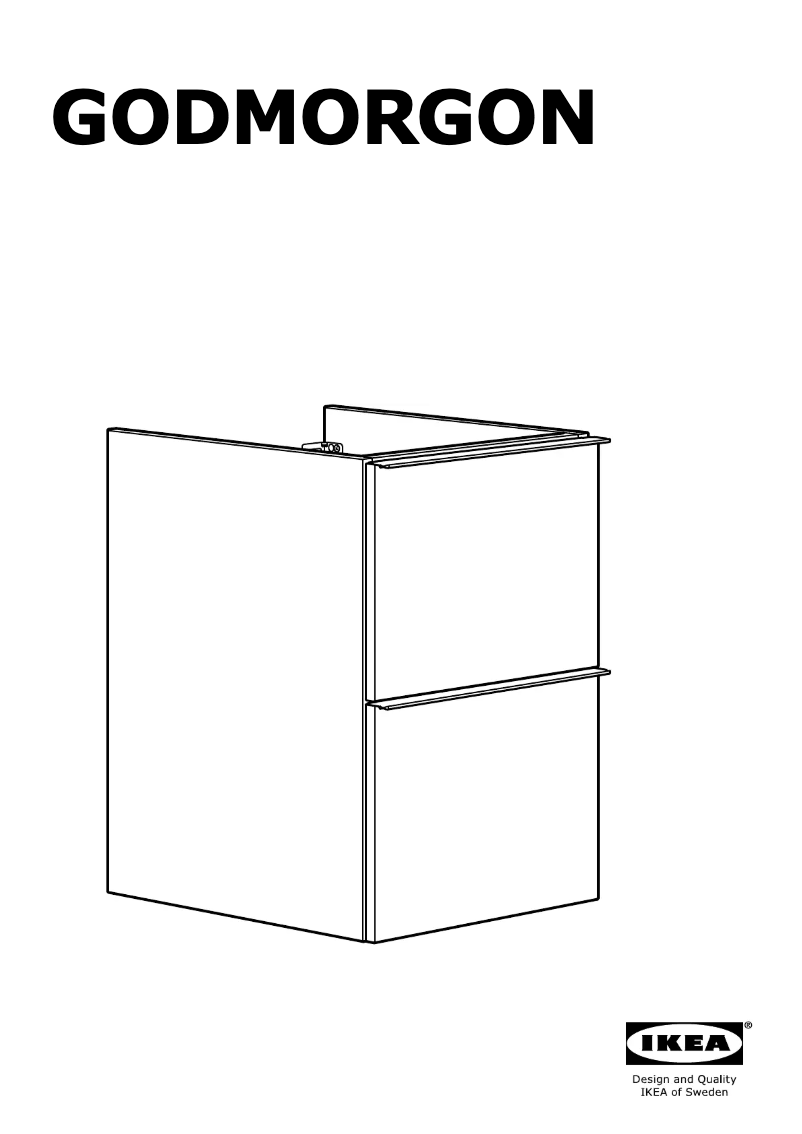Page 1 of the manual User Manual Ikea GODMORGON (40x47x58)