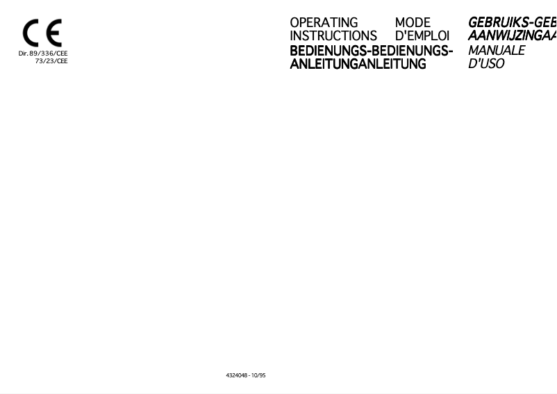 Page 1 of the manual User Manual Küppersbusch EDIP 638.0