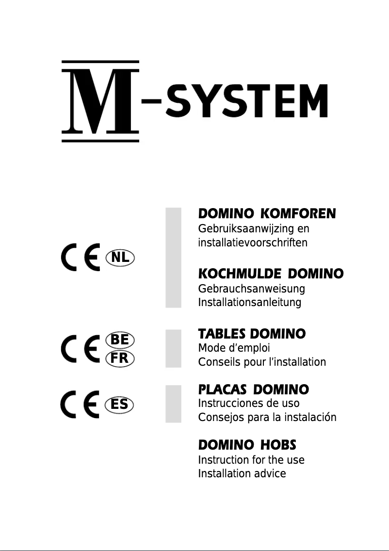 Page 1 of the manual User Manual M-System MCGW30IX
