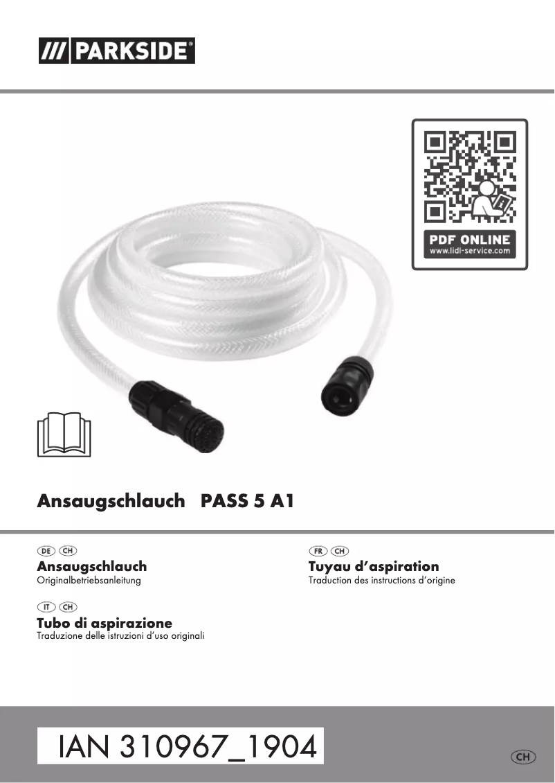 First page image of the manual for PASS 5 A1