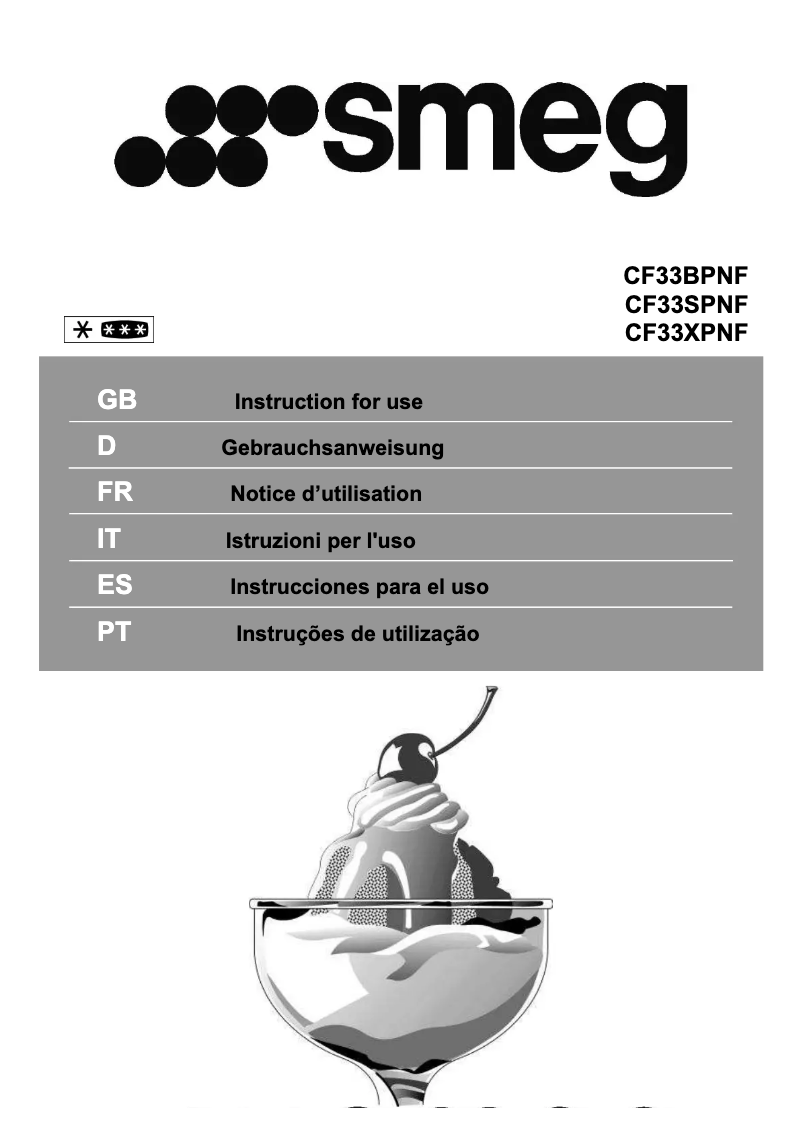 First page image of the manual for CF33BPNF