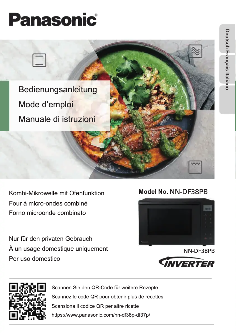 First page image of the manual for NN-DF38PB