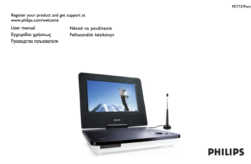 First page image of the manual for PET737