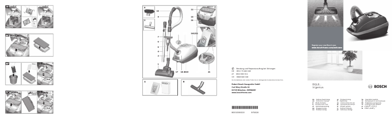 First page image of the manual for BGL8AAAA