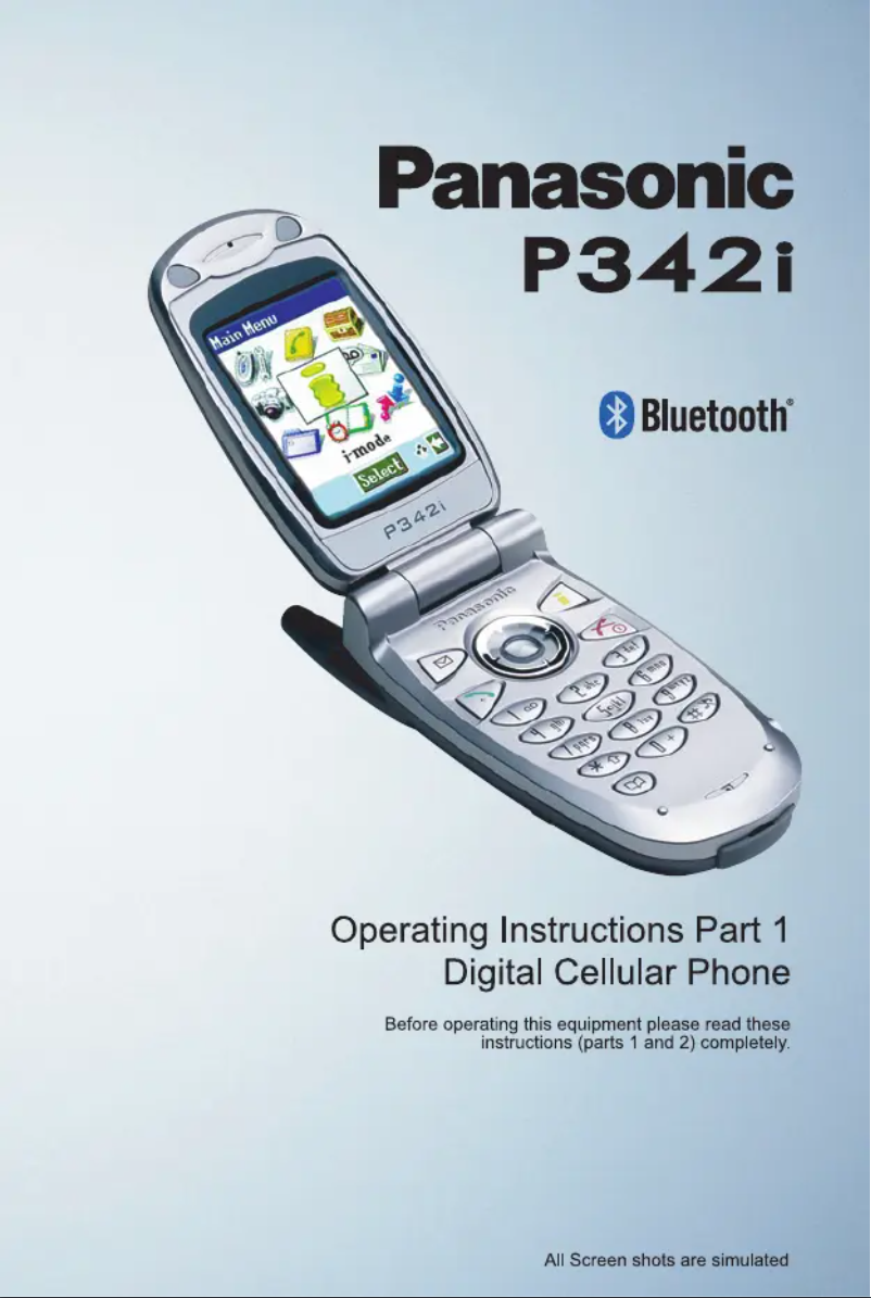 First page image of the manual for P342I