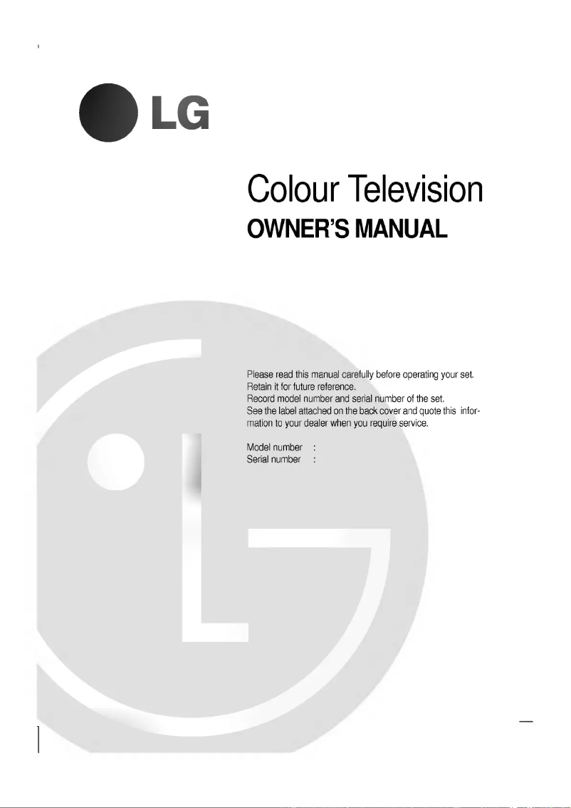 First page image of the manual for PT-53A82T