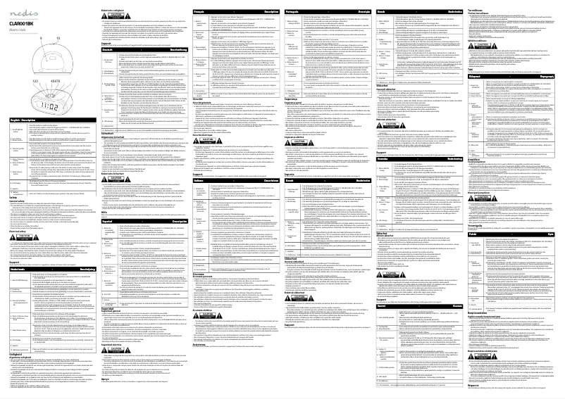 First page image of the manual for CLAR001BK