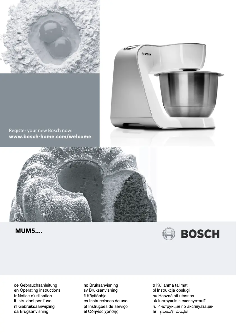 Page 1 of the manual User Manual Bosch MUM52130