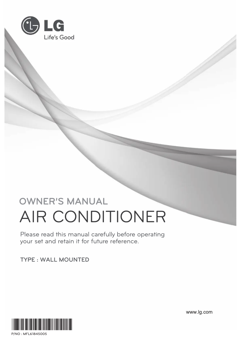 First page image of the manual for GSNH2465NU2