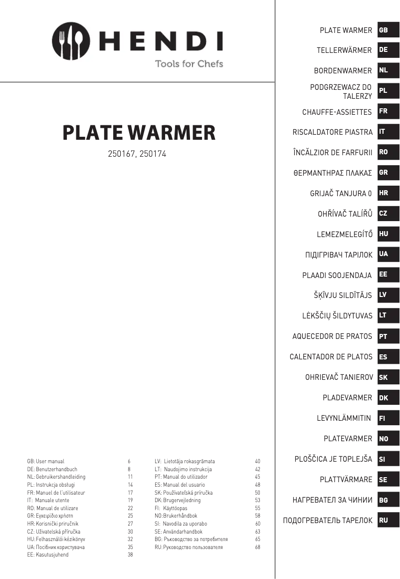 First page image of the manual for 250174