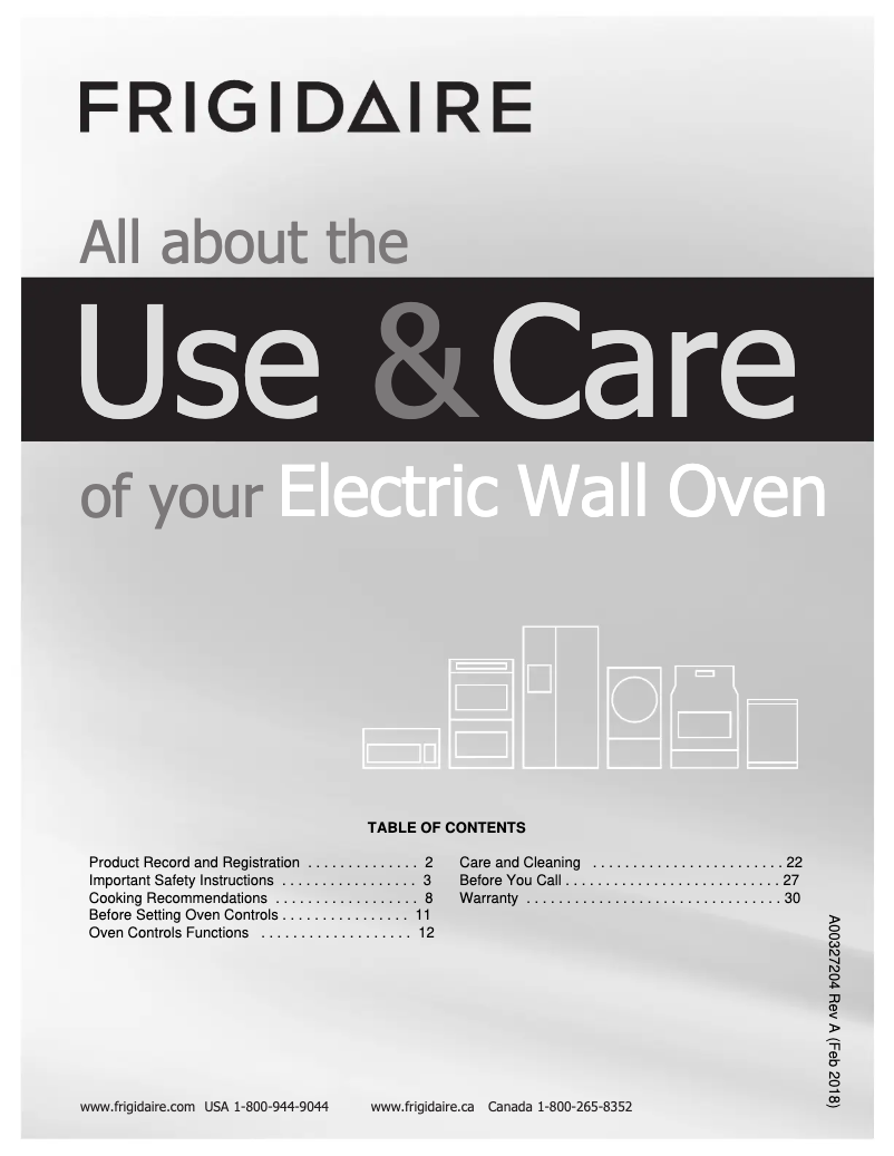 Image de la première page du manuel de l'appareil FFEW2426US