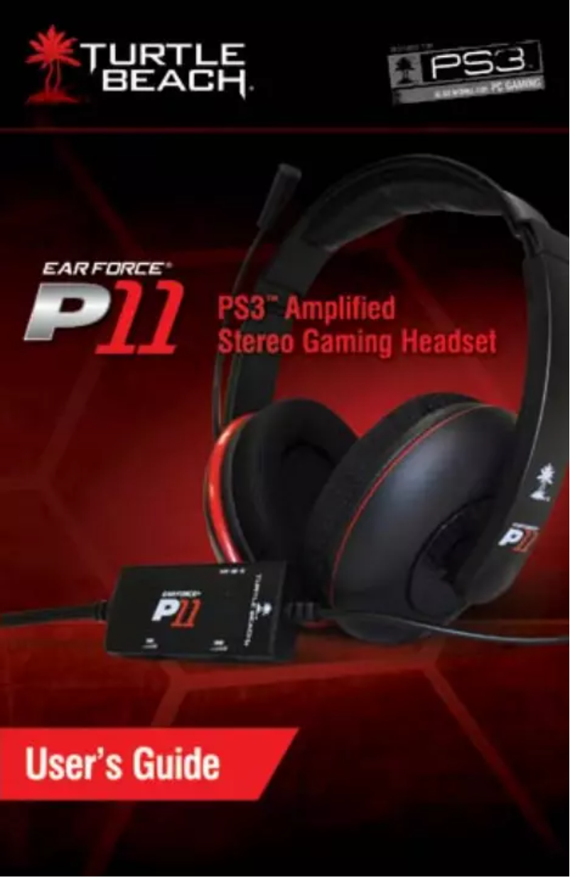 Page 1 of the manual User Manual Turtle Beach ZBX0HW68221