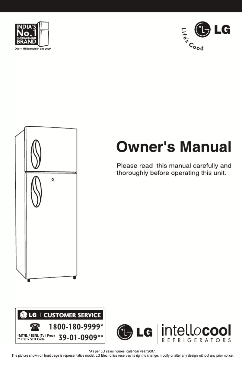 First page image of the manual for GR-S282GL