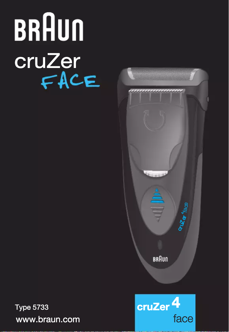 Page 1 of the manual User Manual Braun Cruzer 4 Face