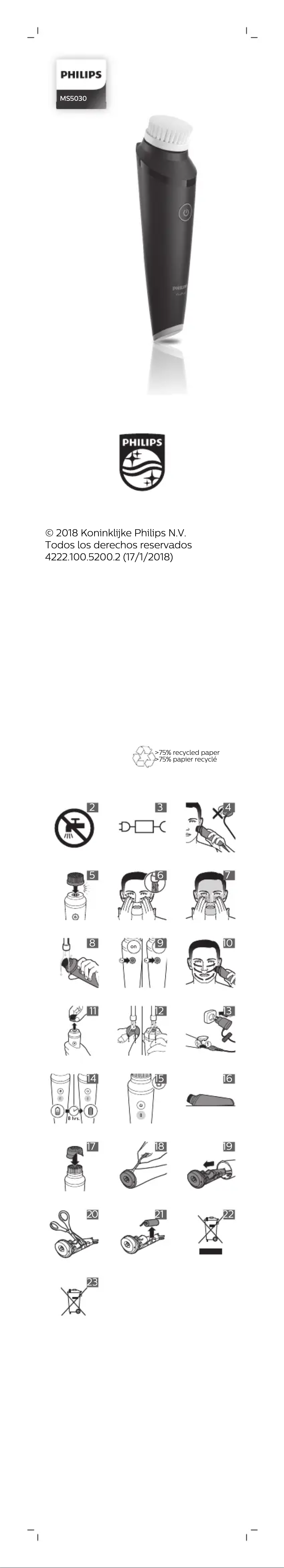 First page image of the manual for VisaPure MEN Essential MS5030