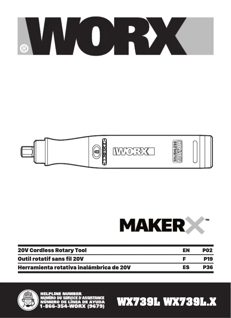 Page 1 of the manual User Manual Worx WO7102