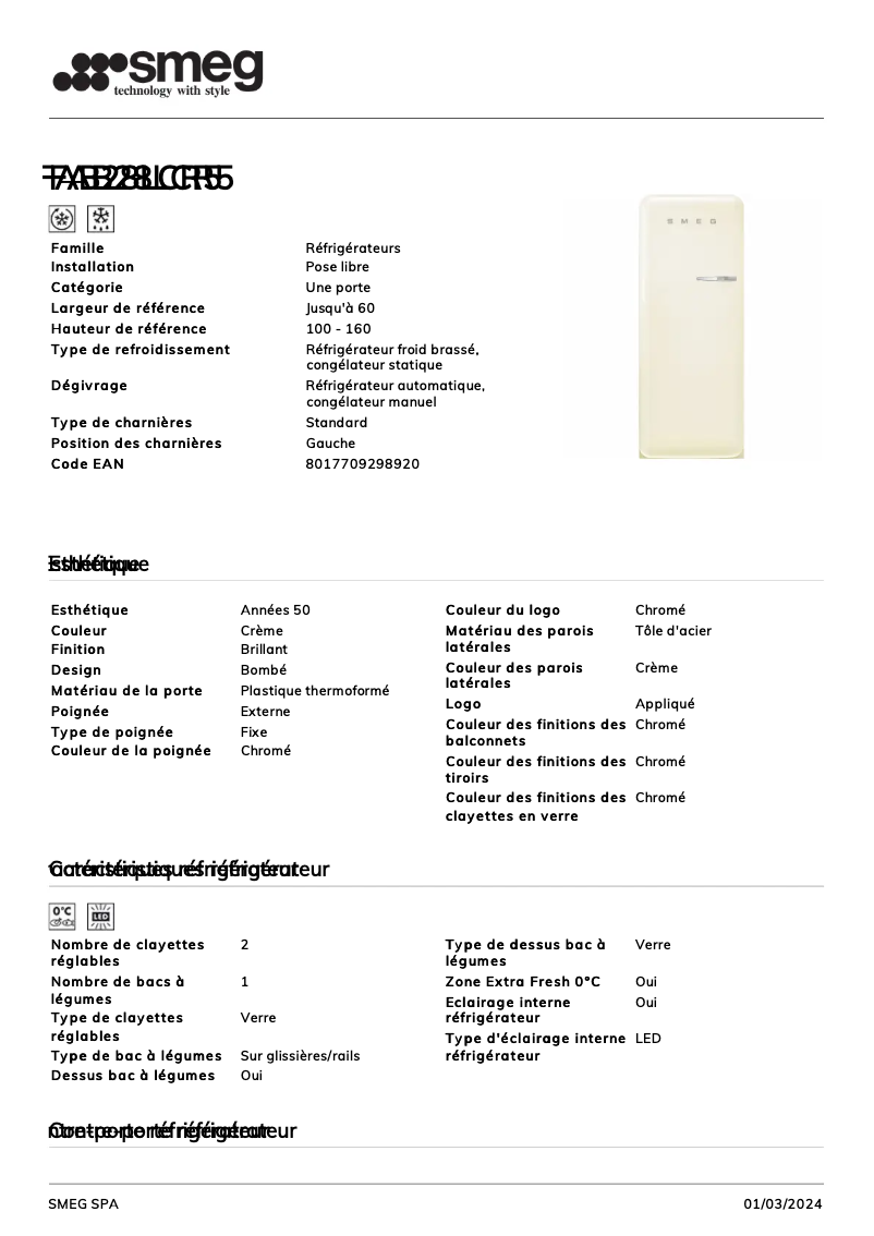 First page image of the manual for FAB28LCR5