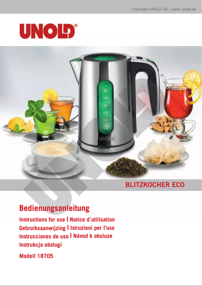 First page image of the manual for Eco 18705