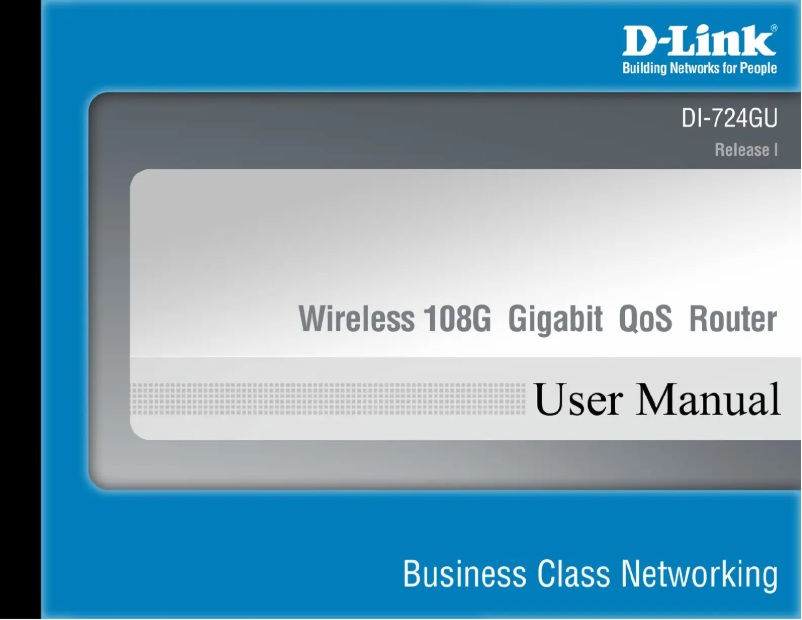 First page image of the manual for DI-724GU