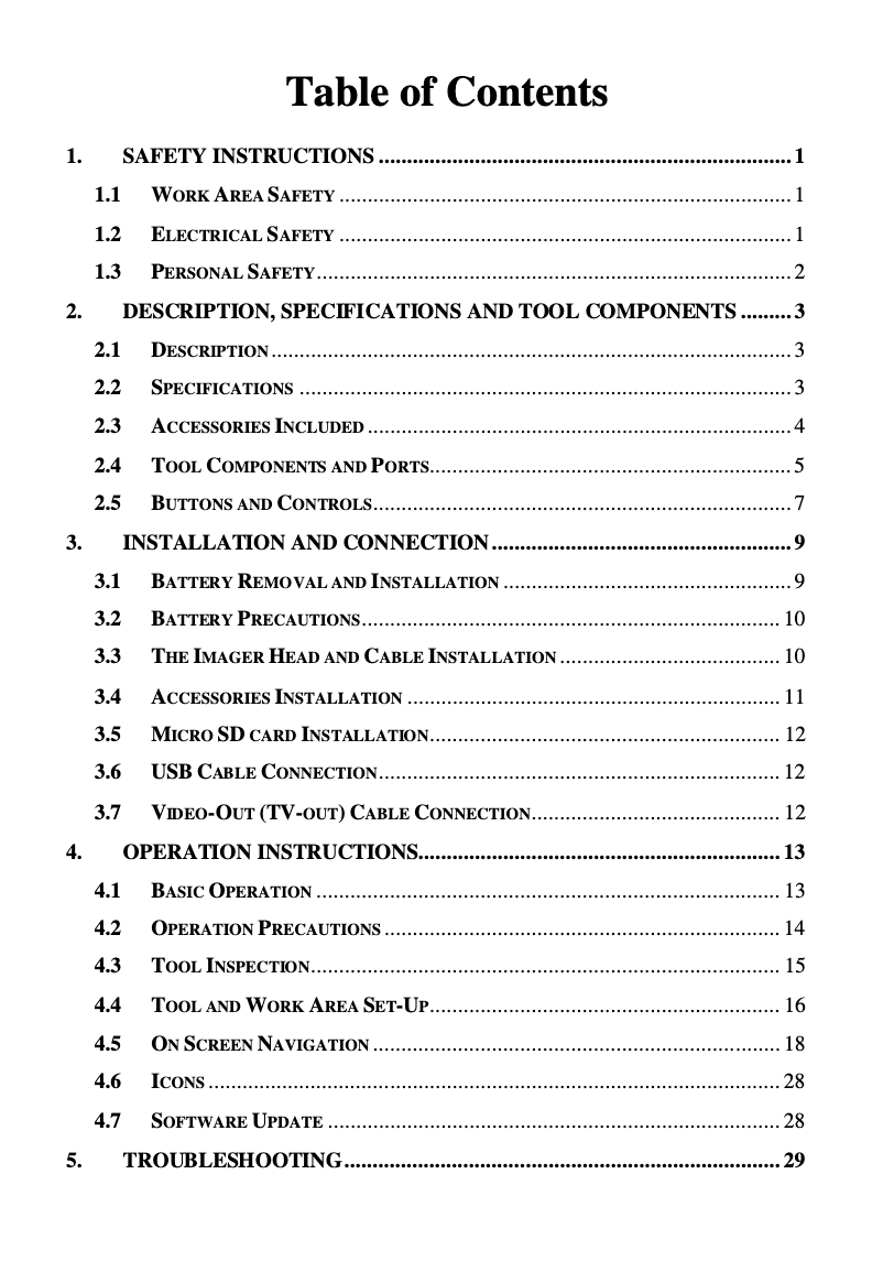 First page image of the manual for Maxivideo MV208
