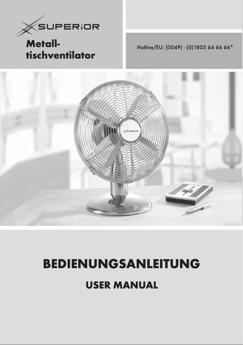 Page 1 of the manual User Manual Superior FT-25M1