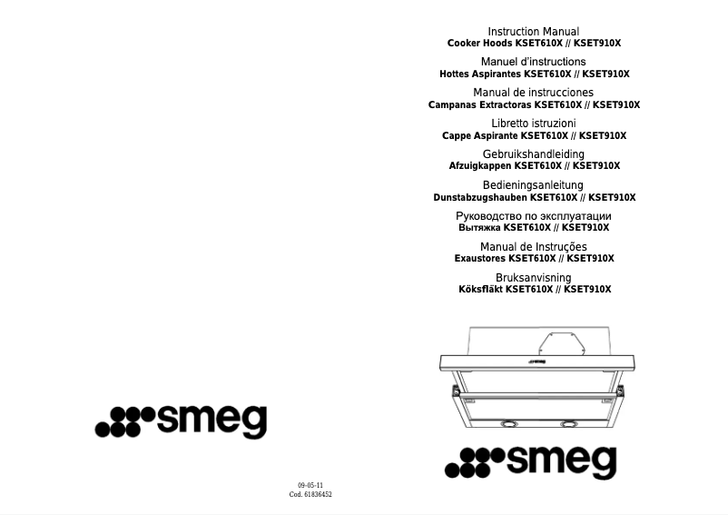 Page 1 of the manual User Manual Smeg KSET910X