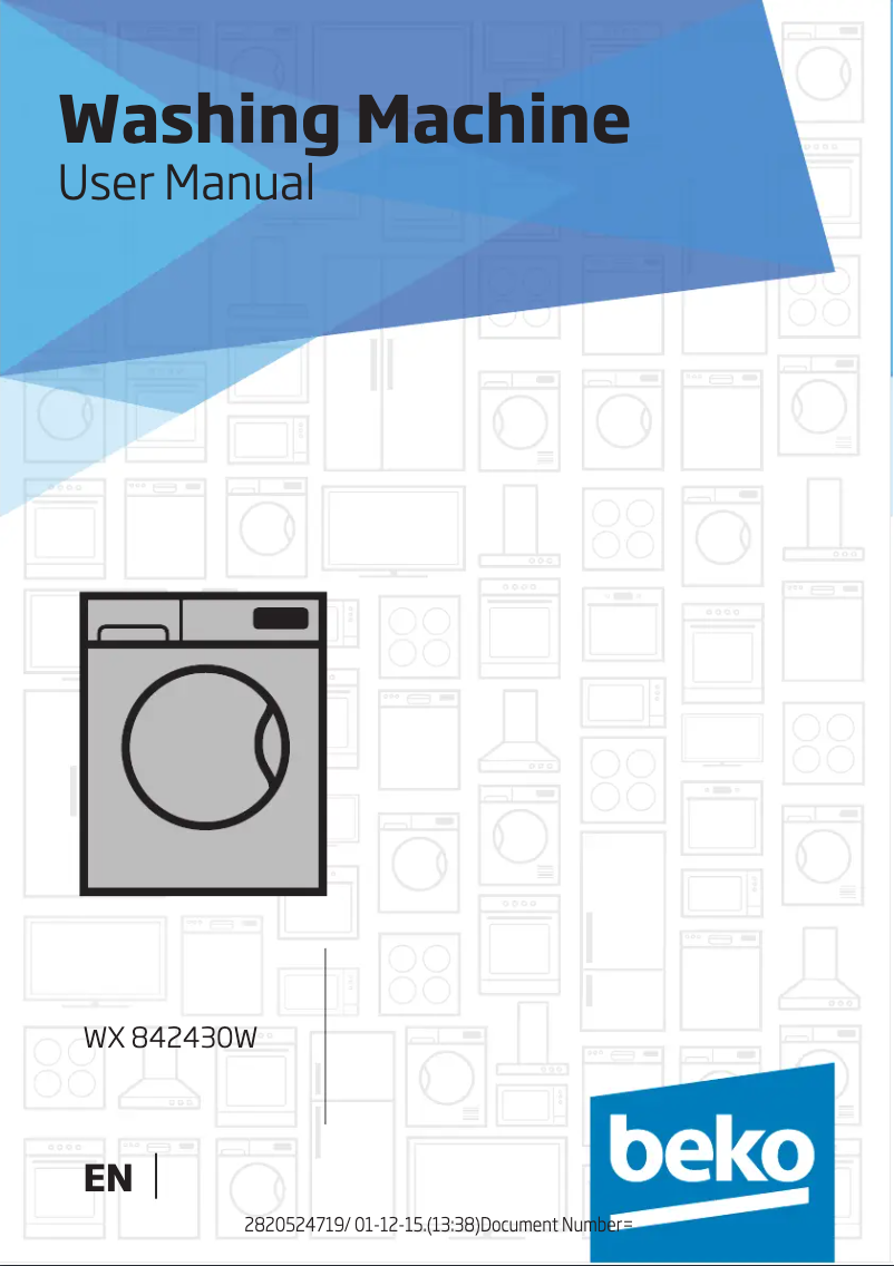 First page image of the manual for WX 842430