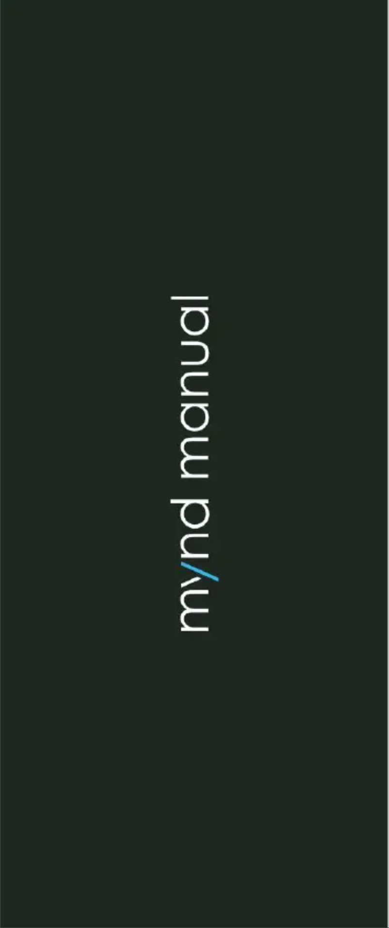 Page 1 of the manual User Manual TensCare Mynd