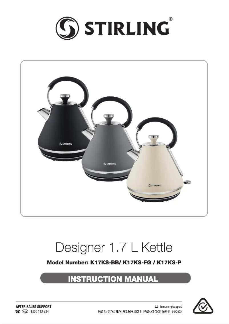 First page image of the manual for K17KS